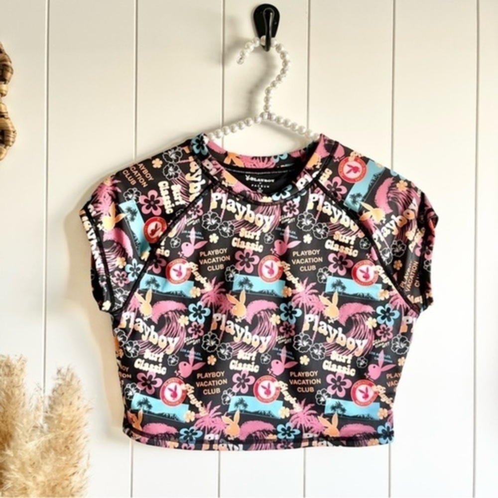 Playboy top swimwear crop Medium
